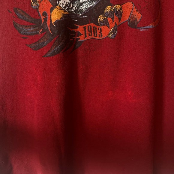 2007 maroon Harley top. Size medium. - Picture 4 of 5